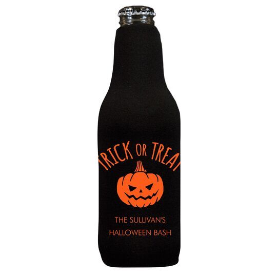 Trick or Treat Pumpkin Bottle Huggers